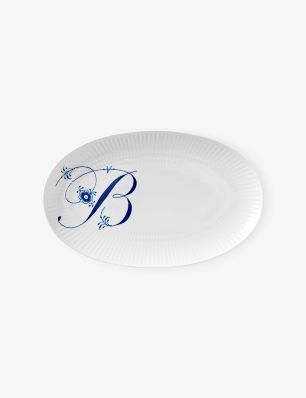 Alphabet B Hand-Painted Porcelain Serving Plate 23cm
