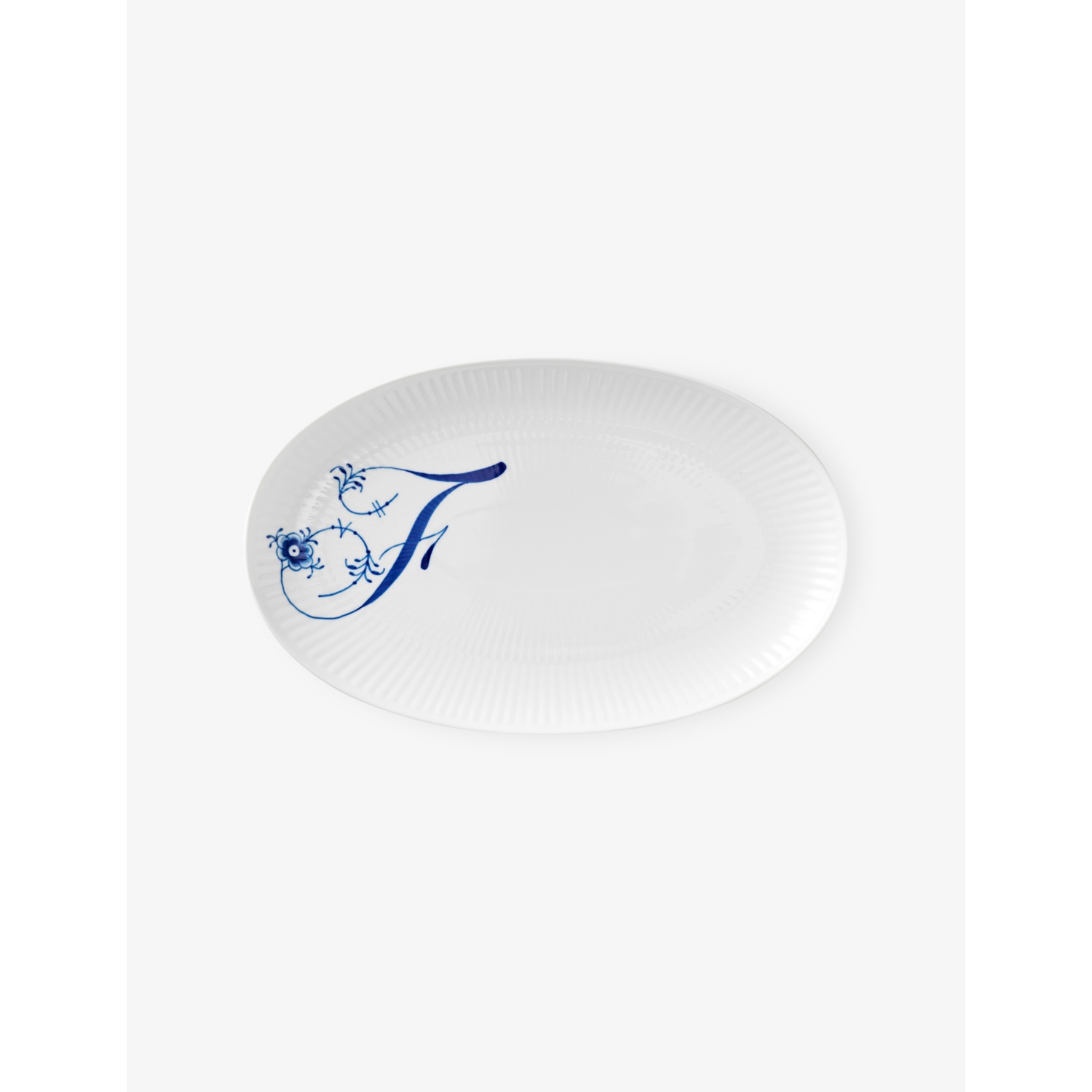Royal Copenhagen Alphabet F Hand-Painted Porcelain Serving Plate 23cm