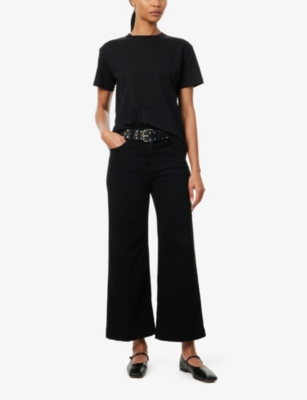 PAIGE WOMENS PAIGE ANESSA HIGH-RISE WIDE-LEG STRETCH-DENIM JEANS 