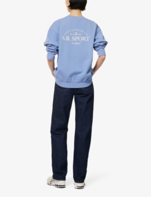 SPORTY & RICH: Wimbledon round-neck cotton-jersey sweatshirt