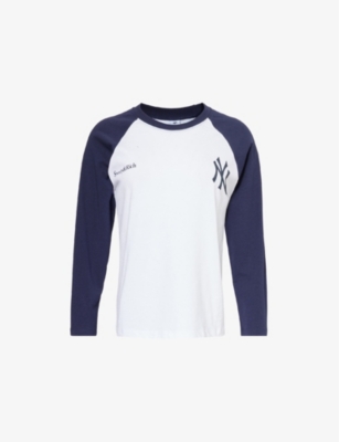 SPORTY & RICH: Yankees Baseball long-sleeves cotton-jersey T-shirt