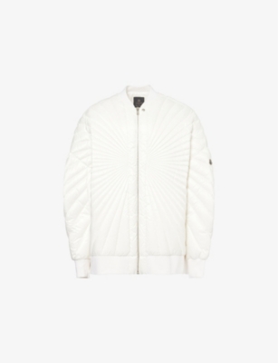 RICK OWENS X MONCLER: Rick Owens x Moncler Radiance Peter logo-patch padded shell-down jacket