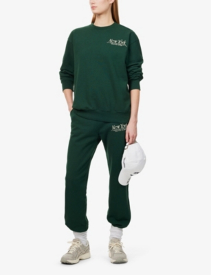 SPORTY & RICH: Ivy NY cotton-jersey sweatshirt