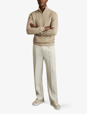 Ashby Funnel-Neck Regular-Fit Cotton Jumper