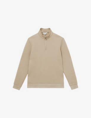 Ashby Funnel-Neck Regular-Fit Cotton Jumper