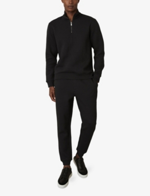 REISS: Ashby Funnel-Neck Regular-Fit Cotton Jumper