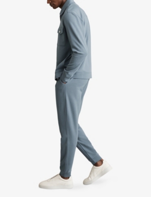 REISS: Medina Zip-Up Jersey Overshirt