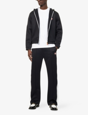 CASABLANCA: Scuba Two-Zip-Pockets Regular-Fit Woven-Blend Hoody