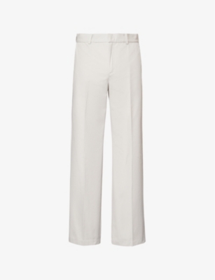 CASABLANCA: Two-Slip-Pockets Straight-Leg Relaxed-Fit Cotton-Twill Trousers