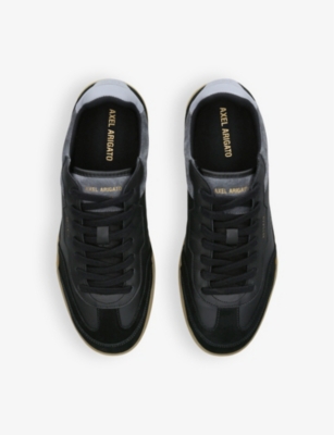 Axel Arigato Mens Black Dice Leather And Suede Low-top Trainers In Black