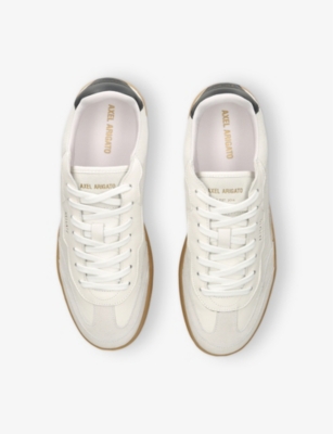 Axel Arigato White Leather And Suede Sneakers Dice T-toe With Recycled Materials In White
