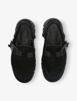 AXEL ARIGATO: Area Ankle-Strap Flat Suede Sandals