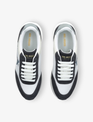 AXEL ARIGATO: Genesis Beo Bird Suede and Leather Low-Top Runner Trainers