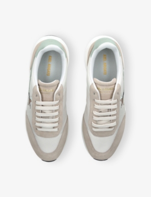 AXEL ARIGATO: Genesis Beo Bird Suede and Leather Low-Top Runner Trainers