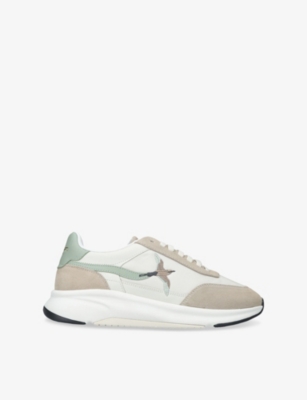 AXEL ARIGATO: Genesis Beo Bird Suede and Leather Low-Top Runner Trainers