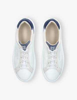 GIVENCHY: G Set leather and suede low-top trainers