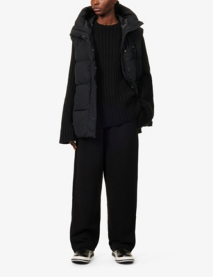 CANADA GOOSE WOMENS RAYLA TOGGLE-HOOD SHELL-DOWN GILET BLACK 