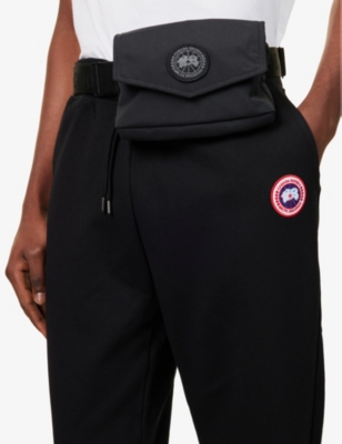 Canada Goose Compact Nylon Waist Bag With Adjustable Strap In Black