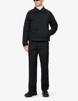 CANADA GOOSE: Lodge logo-patch shell-down collar puffer jacket