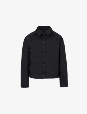 CANADA GOOSE: Lodge logo-patch shell-down collar puffer jacket