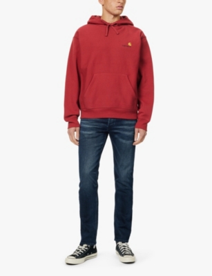REPLAY: Grover five-pockets straight-leg regular-fit stretch-denim blend jeans