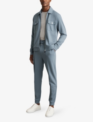 Premier Drawstring-Waist Straight-Leg Stretch-Jersey Jogging Bottoms