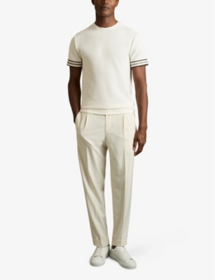 Emmerson Tape-Cuff Stretch-Jersey T-Shirt