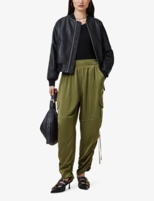 ALLSAINTS: Kaye Ruched Satin Trousers