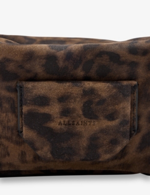 ALLSAINTS: Madea Leopard Leather Cross-Body Bag