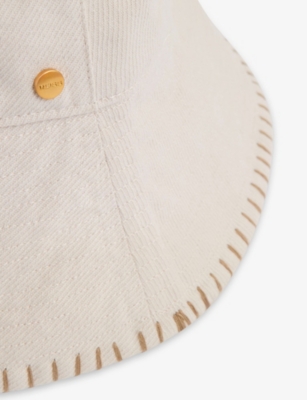 REISS: Winnie Whipstitch Cotton Bucket Hat