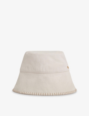 REISS: Winnie Whipstitch Cotton Bucket Hat