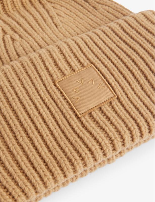 Cresta ribbed wool-blend beanie