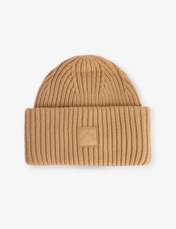 Cresta ribbed wool-blend beanie