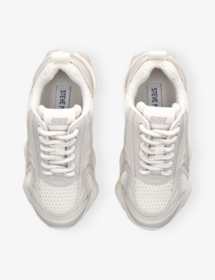 Steve Madden Ilver Kids' J-speedster E Mesh Low-top Trainers Eur 33 / 1 Uk In Silver