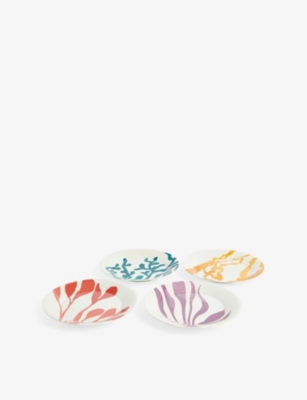 Royal Doulton 1815 Bright Set Of Four Porcelain Plates 24cm