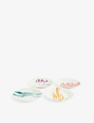 Royal Doulton 1815 Bright Set Of Four Porcelain Plates 16cm