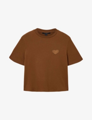 Allsaints: Lover Lisa Embroidered Cotton-Jersey T-Shirt