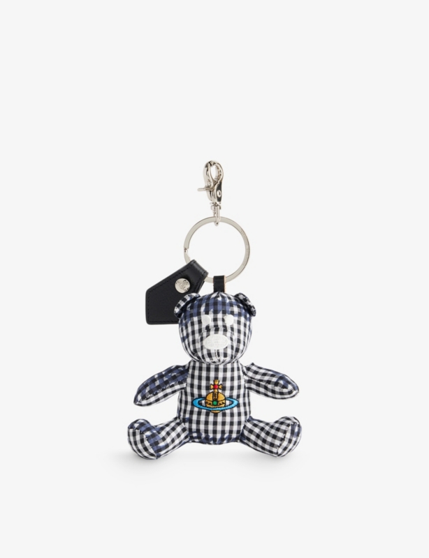 Teddy Bear Logo-Embroidered Keyring