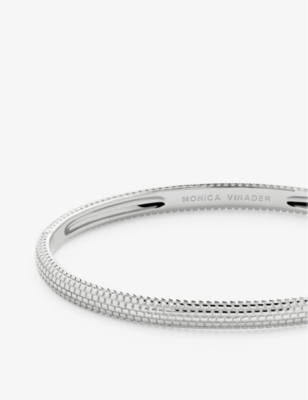 Monica Vinader Sterling Silver Heirloom Bangle In Sterling Silver