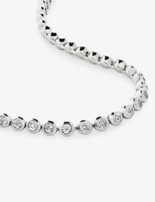 Monica Vinader Diamond Bracelet In Sterling Silver