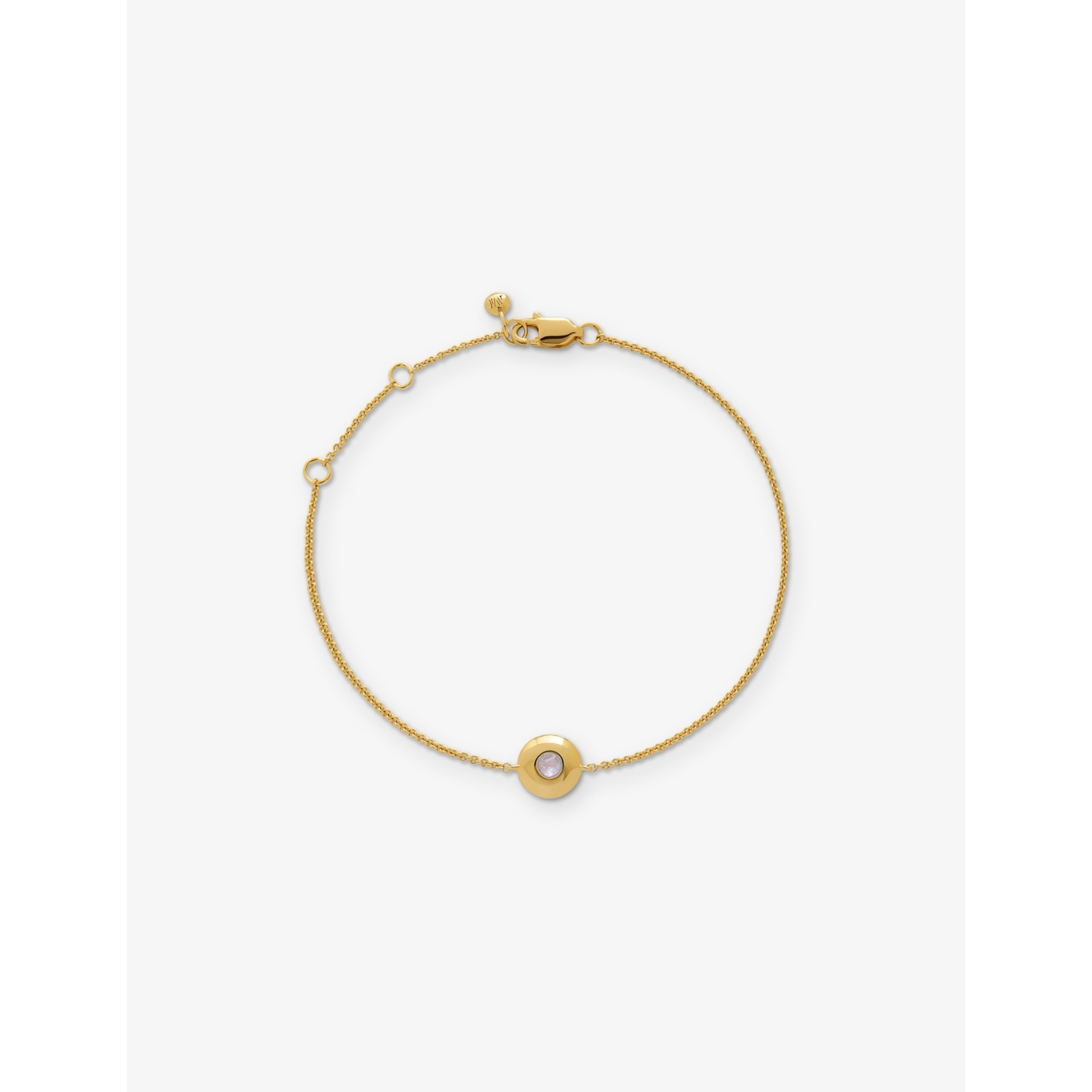 Monica Vinader June Birthstone 18ct Gold Vermeil-Plated Sterling Silver and Moonstone Bracelet