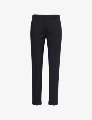 PAUL SMITH: Tailored straight-leg slim-fit wool trousers