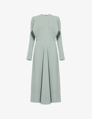 Victoria Beckham Dolman Midi Dress In Wasabi