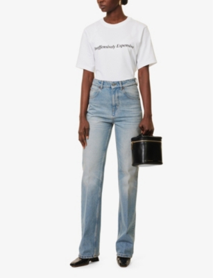 VICTORIA BECKHAM: Julia high-rise slim-leg denim jeans