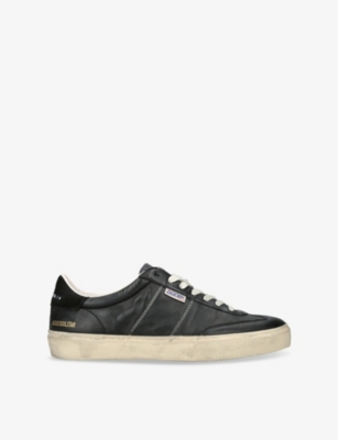 Mens Golden Goose Soul Star Branded Low-Top Leather Trainers