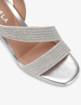 Gala 70 jewel-embellished rope-effect wedge-heeled woven sandals