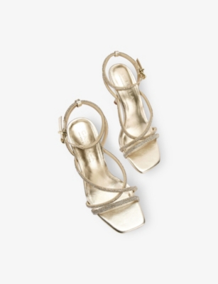 CARVELA WOMENS CARVELA RAVELLO FAUX-LEATHER HEELED SANDALS 