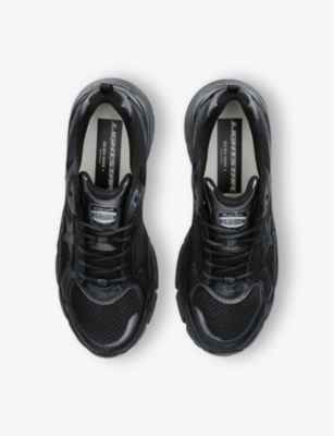 Golden Goose Mens Black Lightstar Leather And Mesh Low-top Trainers In Black