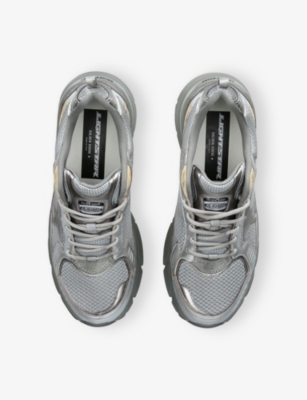 Golden Goose Starlight Chunky Rubber Sole Sneakers In Silver Com