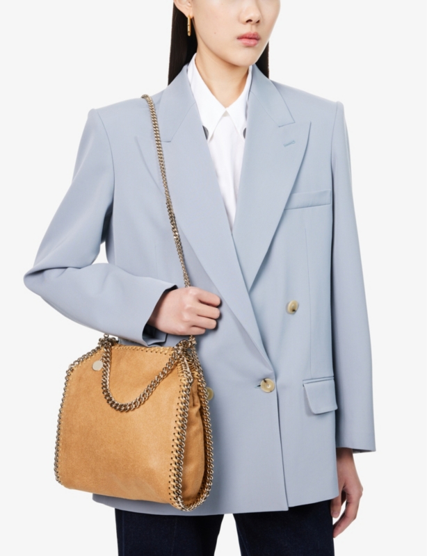 Falabella mini faux-suede tote bag
